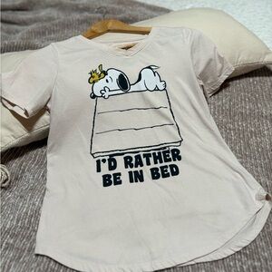 Peanuts Cream Snoopy Graphic Tee